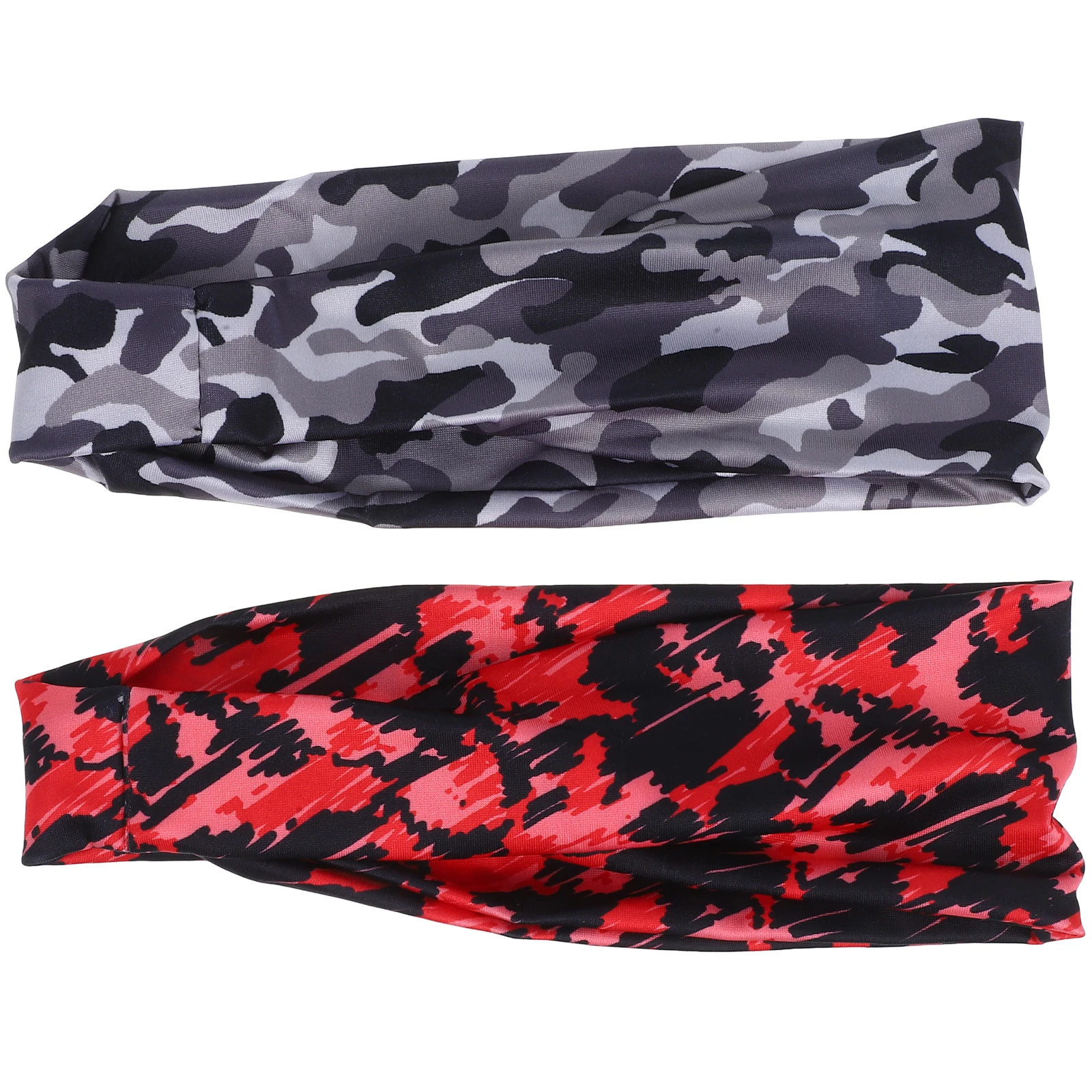 

2Pcs Wide Headb s Scarf Headb s For Women for Men Women Cotton Print Hair Scarf Running Sweatb Yoga Moisture Wicking