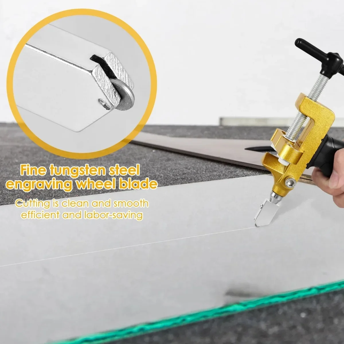 2in1Glass Ceramic Tile Cutter with Knife WheelDiamond Roller Cutter Cutting Machine OpenerBreaker Tools Accessories PH057