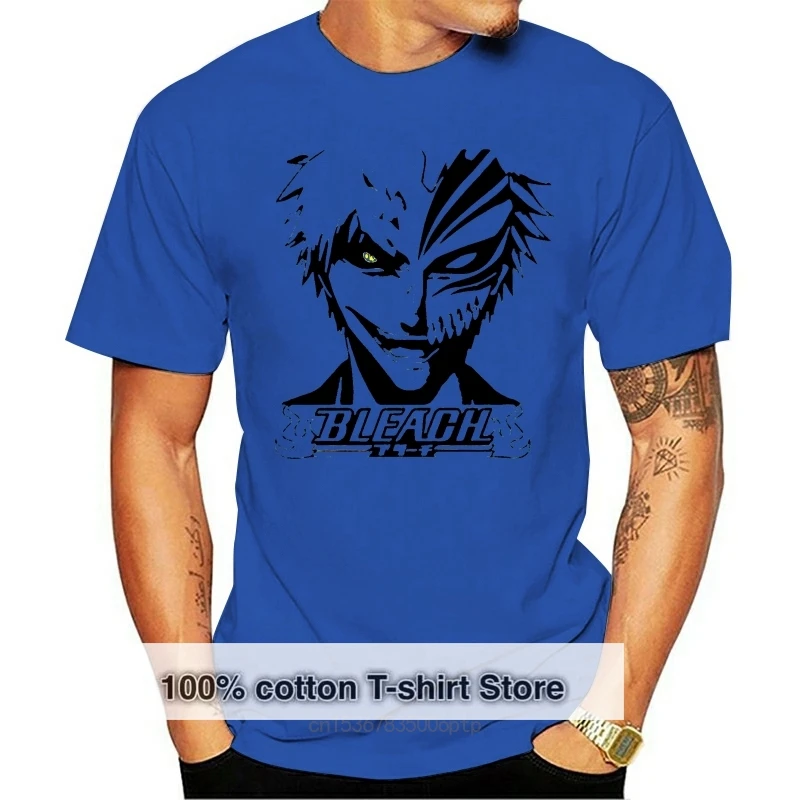 Bleach Ichigo T Shirt Hollow Mask Bankai Anime Manga Cosplay Top Mens S - Xxl More Size And Colors Tee Shirt