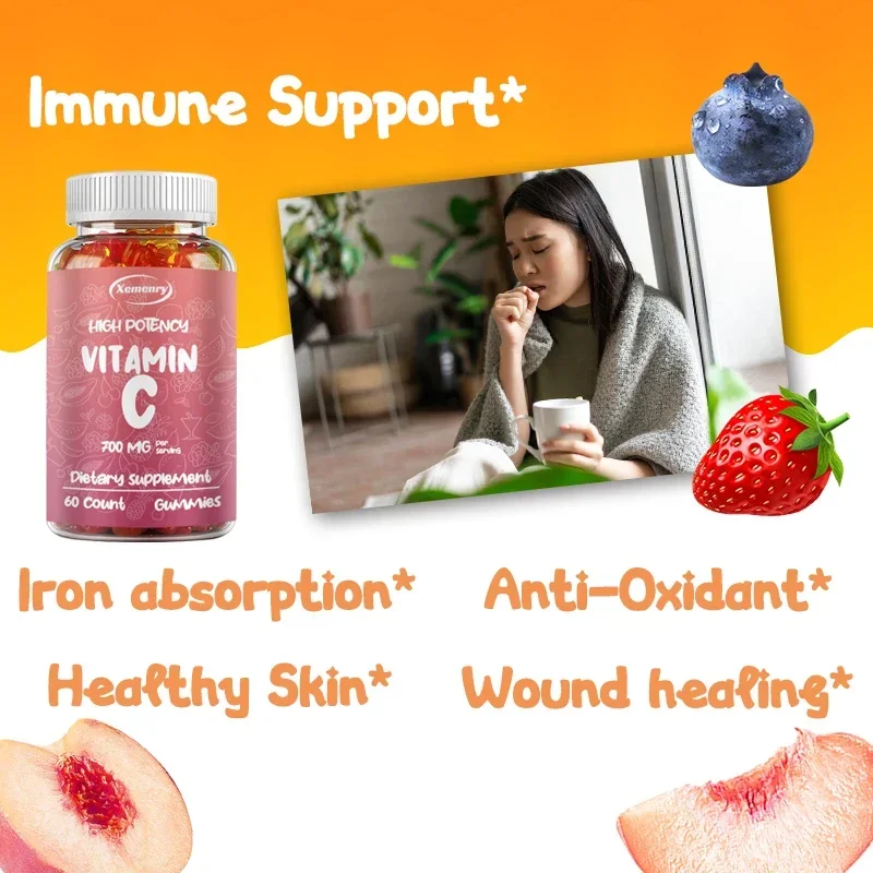 Vitamin C Supplements - Supports A Healthy Immune System and Antioxidant Protection