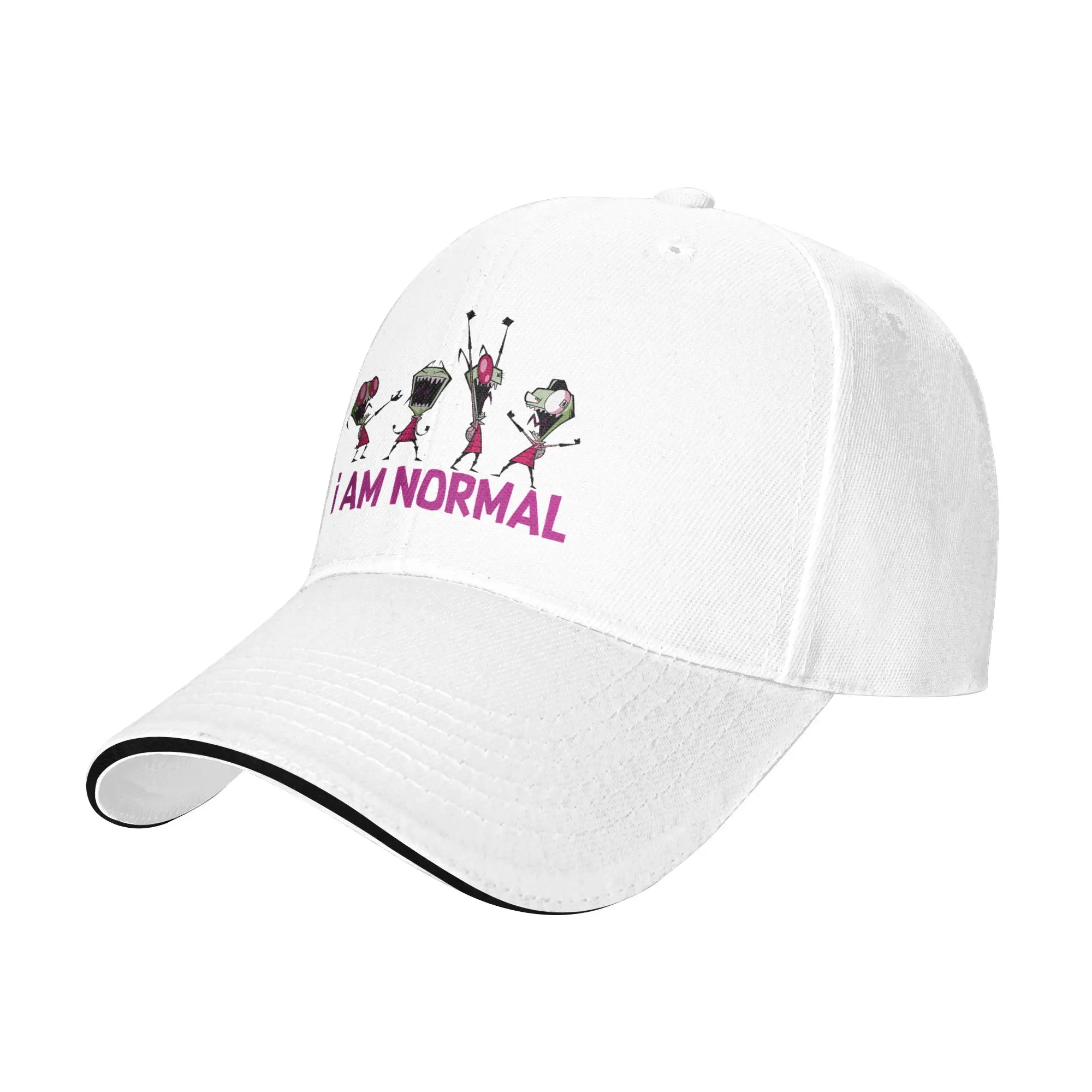 Invader Zim I Am Normal Dance Baseball Cap Casual  Sandwich Hat Unisex Style Polyester Headwear Running Golf