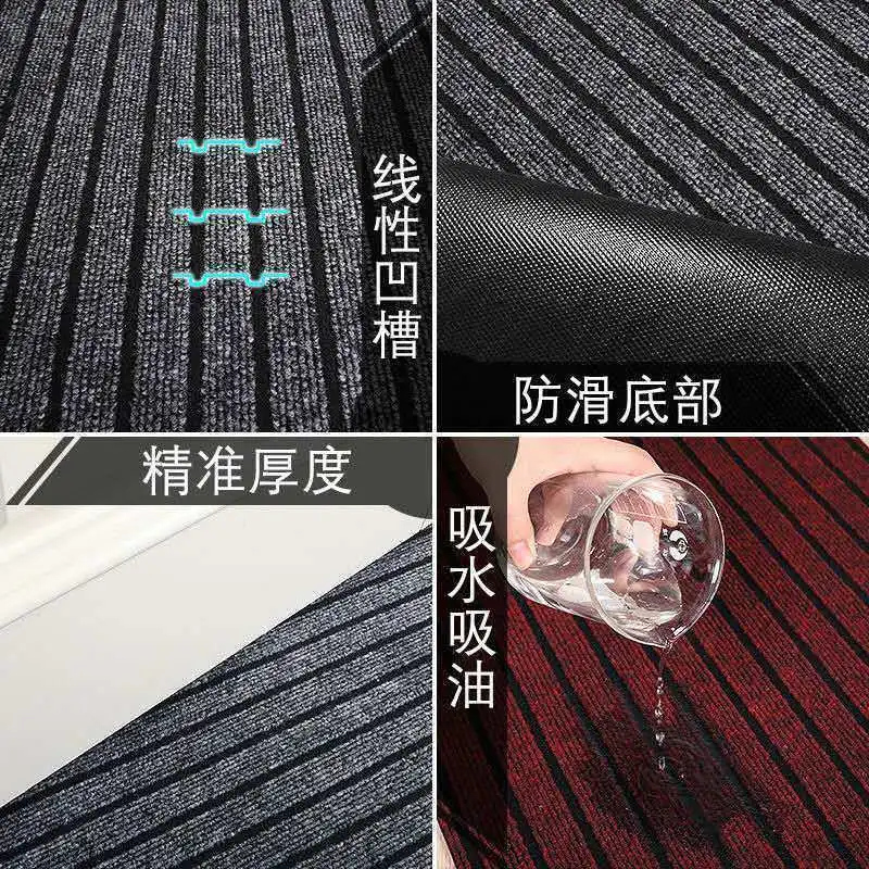 Anti-slip Kitchen Mat Long Floor Carpet Freely Cut DIY Absorb Oil Kitchen Doormat Hallway Runner Rug Entrance Easy To Clean Mat
