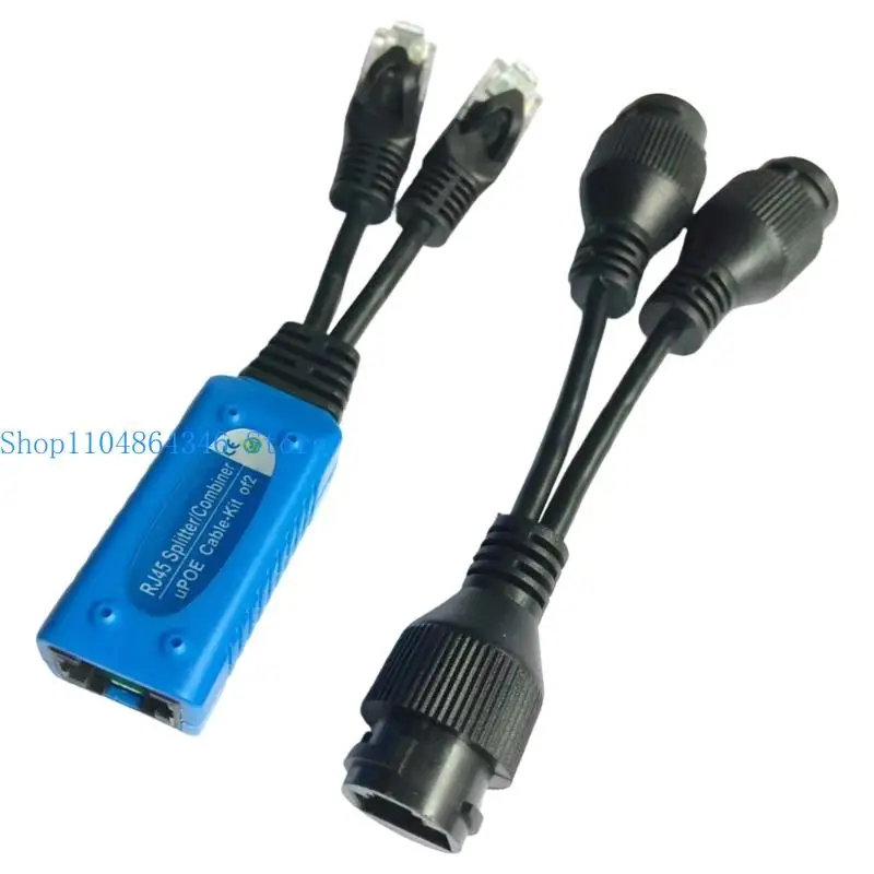 

5asd Stable POE Ethernet Splitter Combiner for Networking Devices 100m Distance