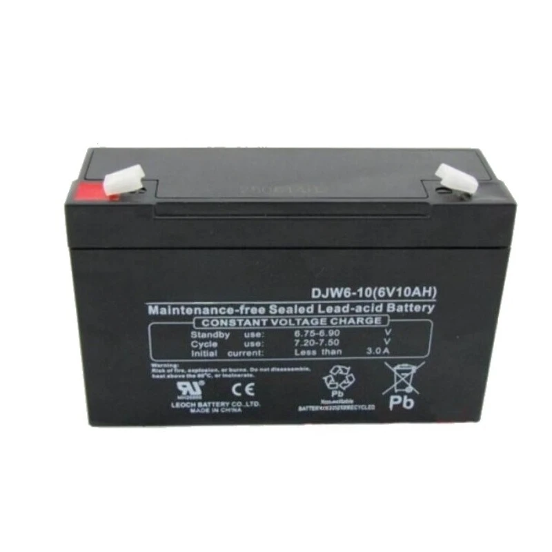 

Аккумулятор DJW6-10 6V10AH необслуживаемый для электромобилей, электронных весов, детских машинок, батарея 6V