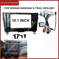 10,1 pulgadas para Nissan Qashqai x-trail 2016-2021 Radio de coche GPS MP5 reproductor Android 2 Din unidad principal Panel de fascias marco de instalación