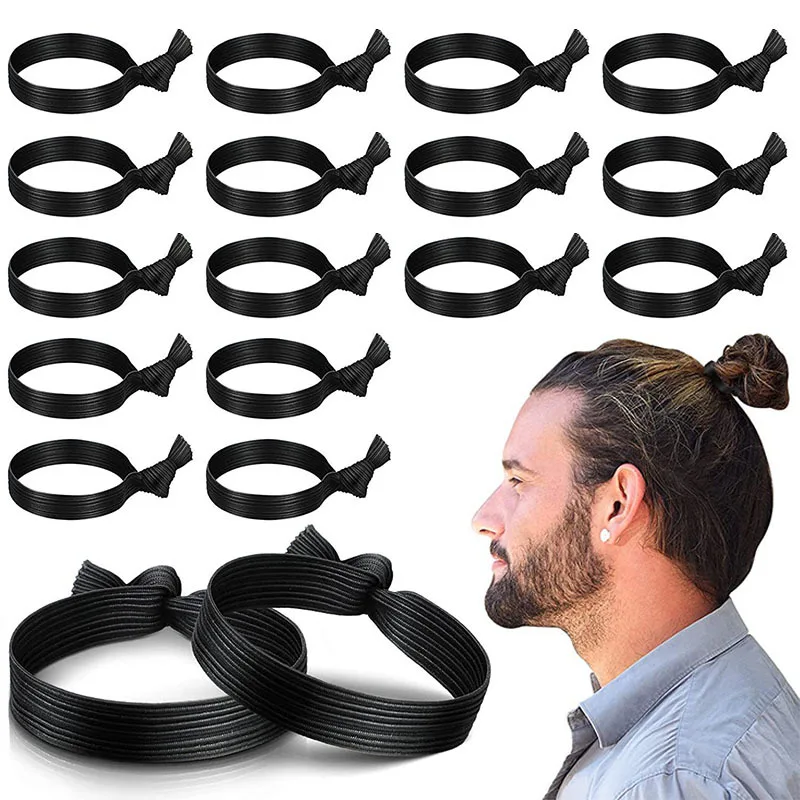 5 قطعة/العالمي بلون معقود الشعر حبل غطاء الرأس عالية مرونة الشعر حبل شريط مطاطي الرجال والنساء إكسسوارات الشعر #5