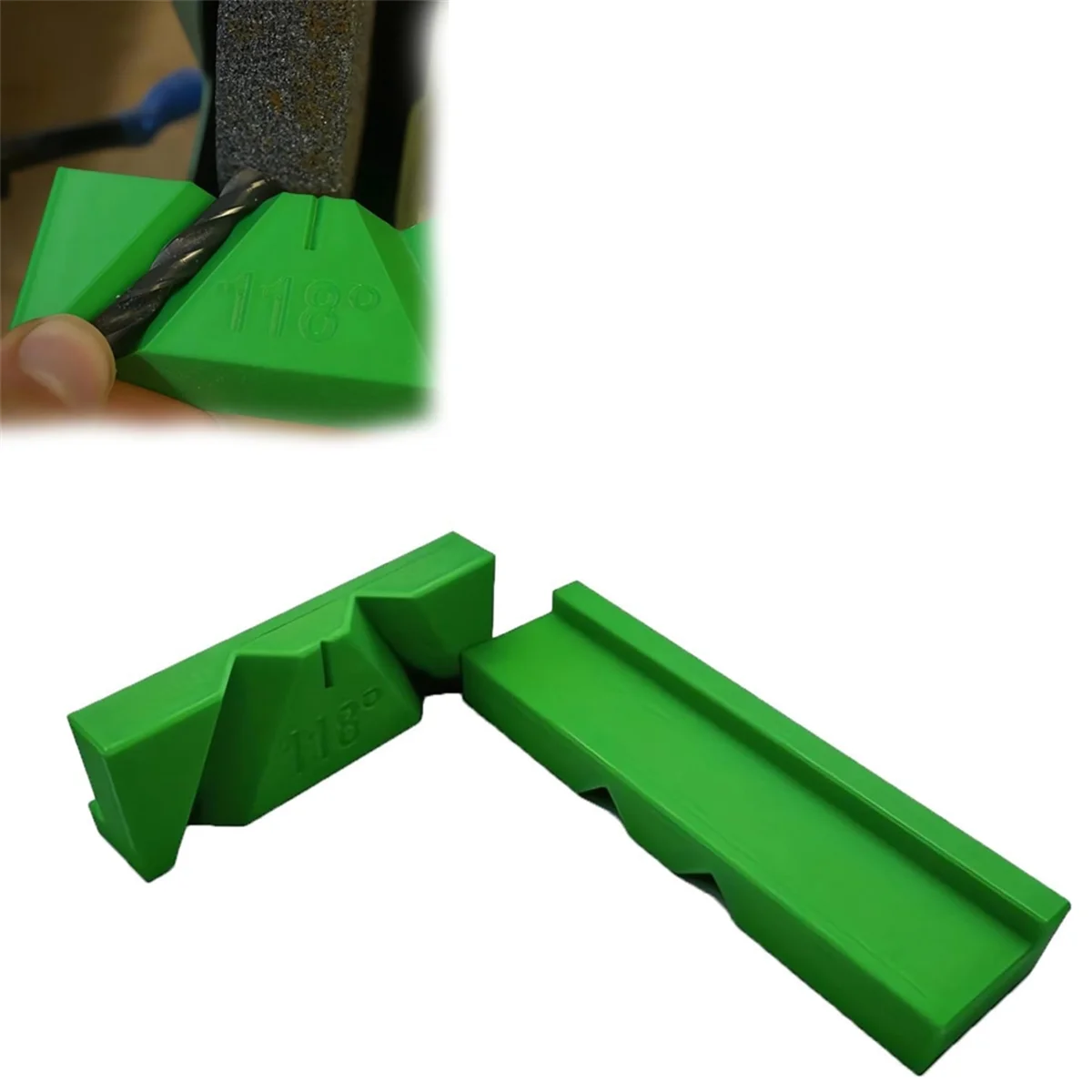 A008 Drill Bit Sharpening Guide Jig,Angle Drill Bit Sharpener, Manual Drill Bit Grinder Tool for Bench Grinder 135°