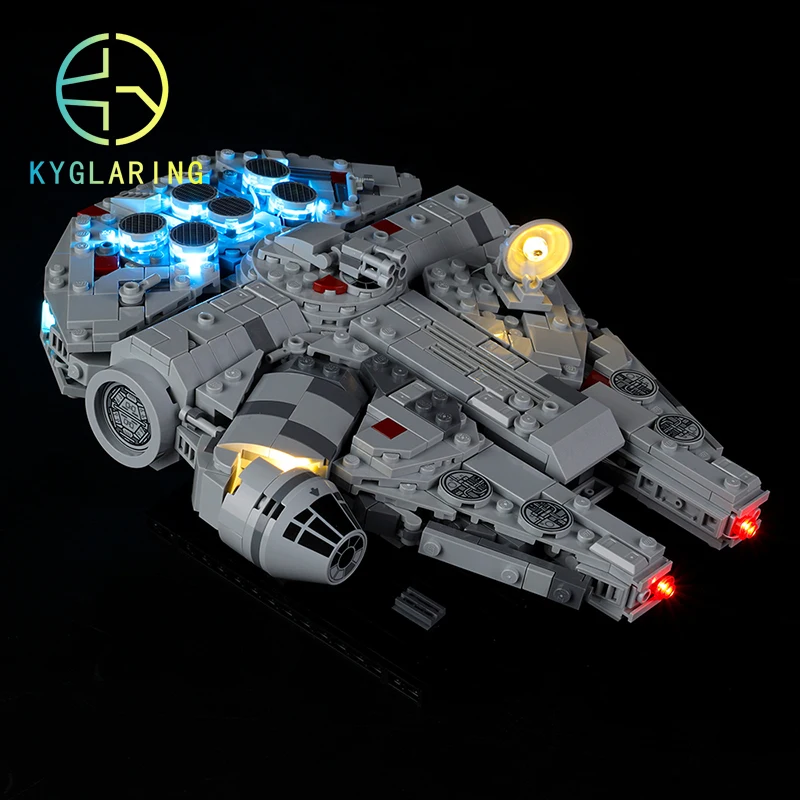 Kyglaring Led Lighting Set DIY Toys For 75375 Falcon Building Blocks (only light included)