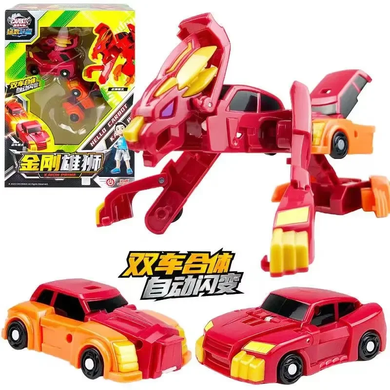【In Stock】 Hello Carbot Deformed Robot Car Fighter Supercar Transformation Mech Korean Anime Action Figure Kids Gifts Toy