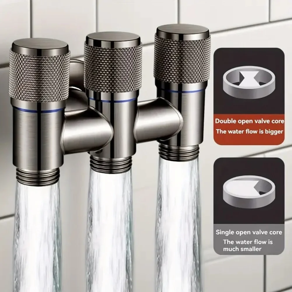 

Трехходовой переключающий клапан из нержавеющей стали 1/2 дюйма для стиральных машин, посудомоечных аппаратов, душевых кабин, для прачечной, кухни, сада