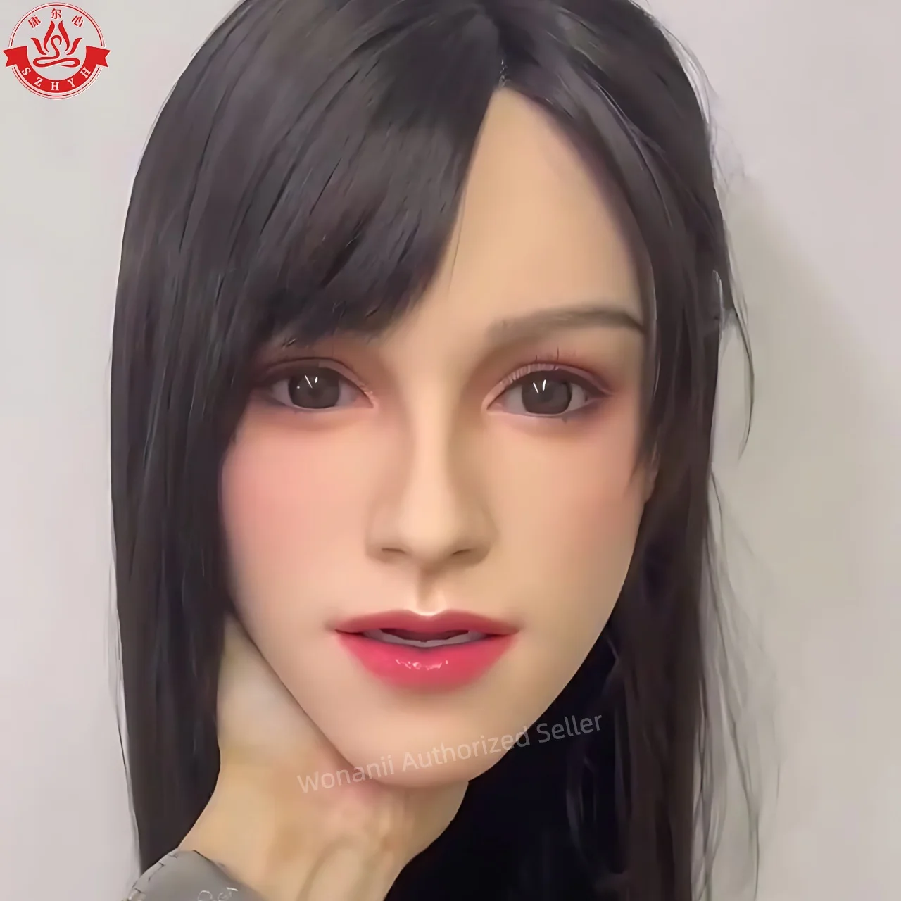 

Wonanii Food Grade Silicone Big Head HYH-SHB-XX-0004, M16 Interface Open Mouth Teeth Tongue, Makeup Practice, Hairstyle Design