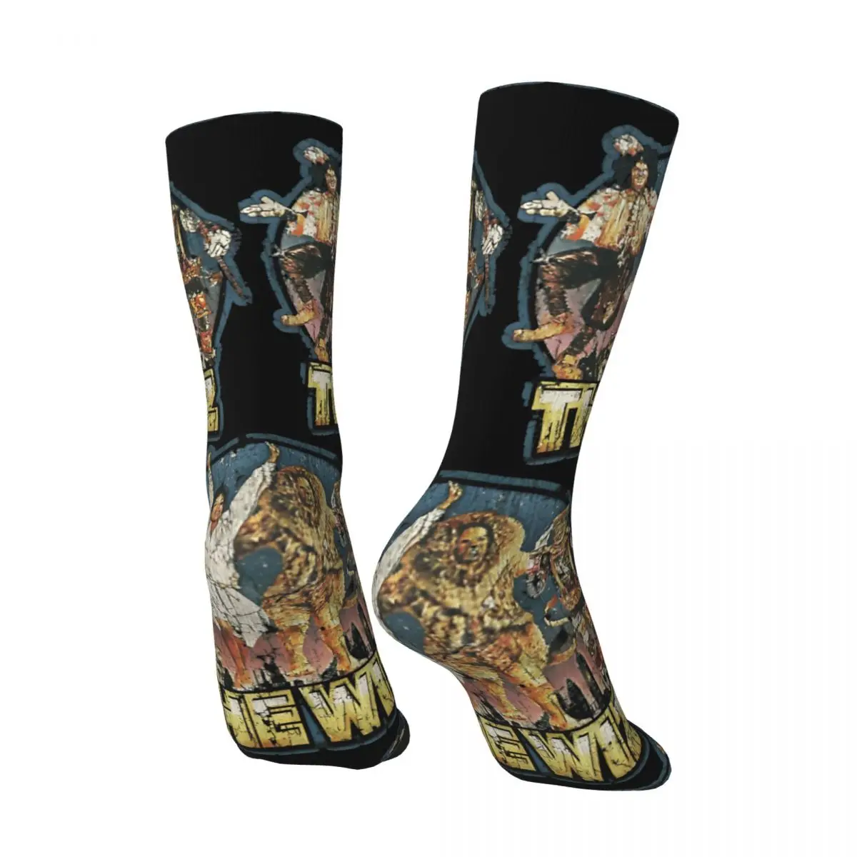 Funny Crazy compression THE WIZ For Fans Sock for Men Hip Hop Harajuku The Wiz Happy Seamless Pattern Printed Boys Crew Sock