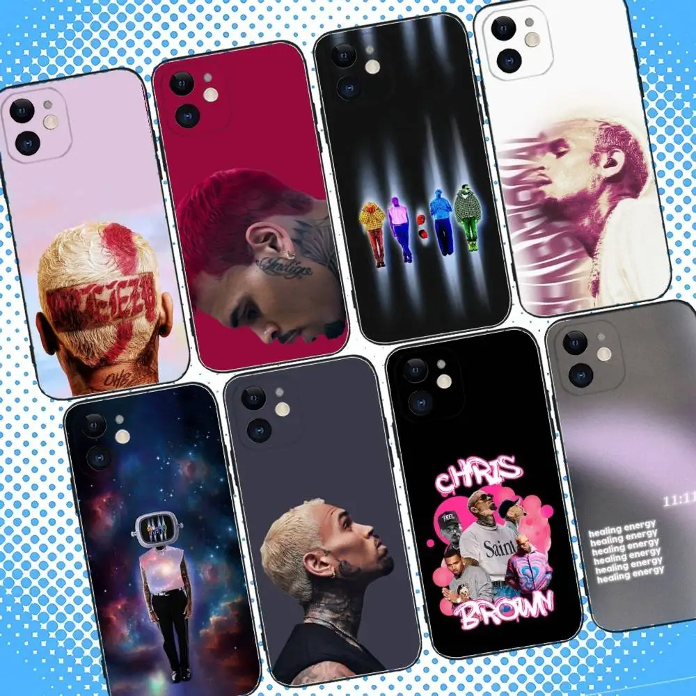 

C-Chris Brown 11:11 Phone Case For iPhone 17,16,15,14,13,12,11,Pro,Max,Plus,Air,X,XS,XR,SE,8,7,Mini,Soft Black Case