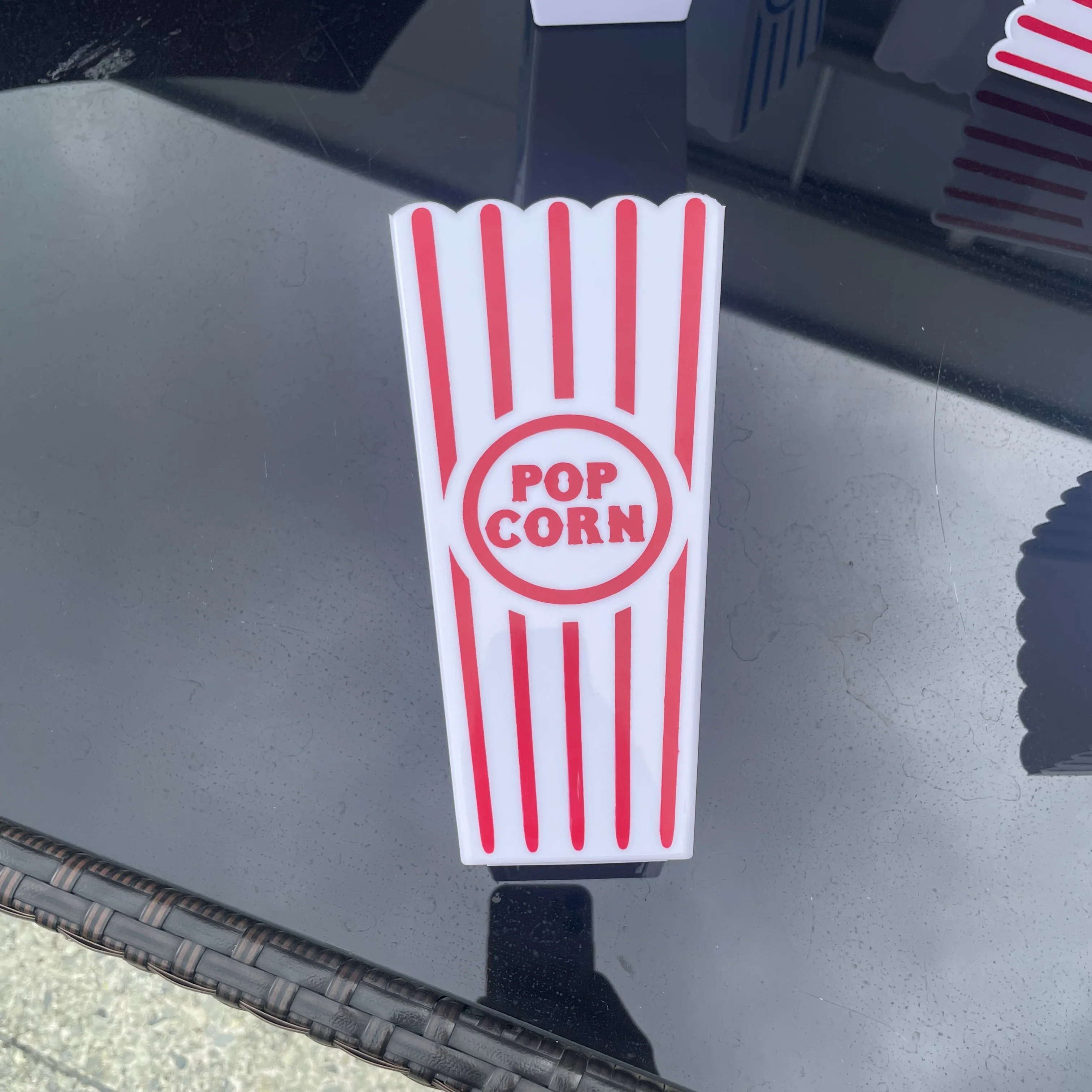 18,9 cm Retro Gestreifter Popcorn-Eimer Wiederverwendbare Popcorn-Box für Filmnächte Party-Snack-Behälter Heimkino-Dekor Zubehör – Detail 10
