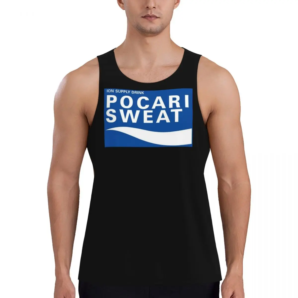 

Quick Dry Just Some Pocari Sweat Merch Gym Tank Muscle Sleeveless Shirt Bodybuilding Breathable Vest
