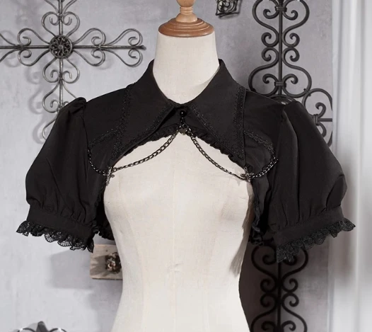 Gothic Korte Jurk Kleine Cape Originele Lolita Jurk Pak Meisje Vrouwen Hoge Taille Spaghetti Pettiskirt Jsk Jurk Jas Outfits