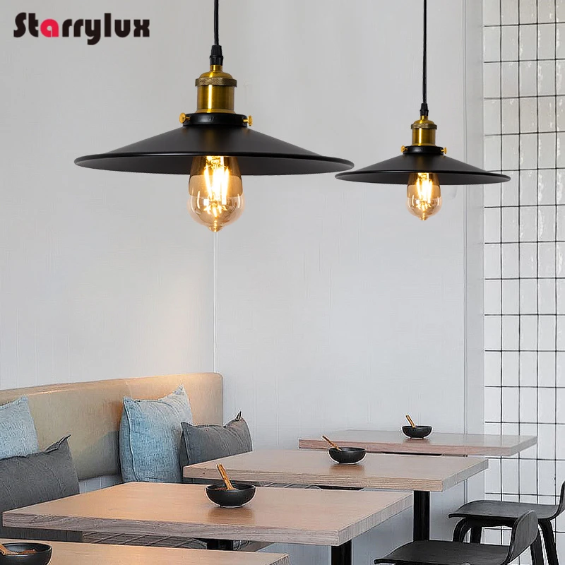 

Loft Industrial Bronze Pendant Light Nordic American Retro Style Bar Restaurant Cafe Single Head Hanging Lamp