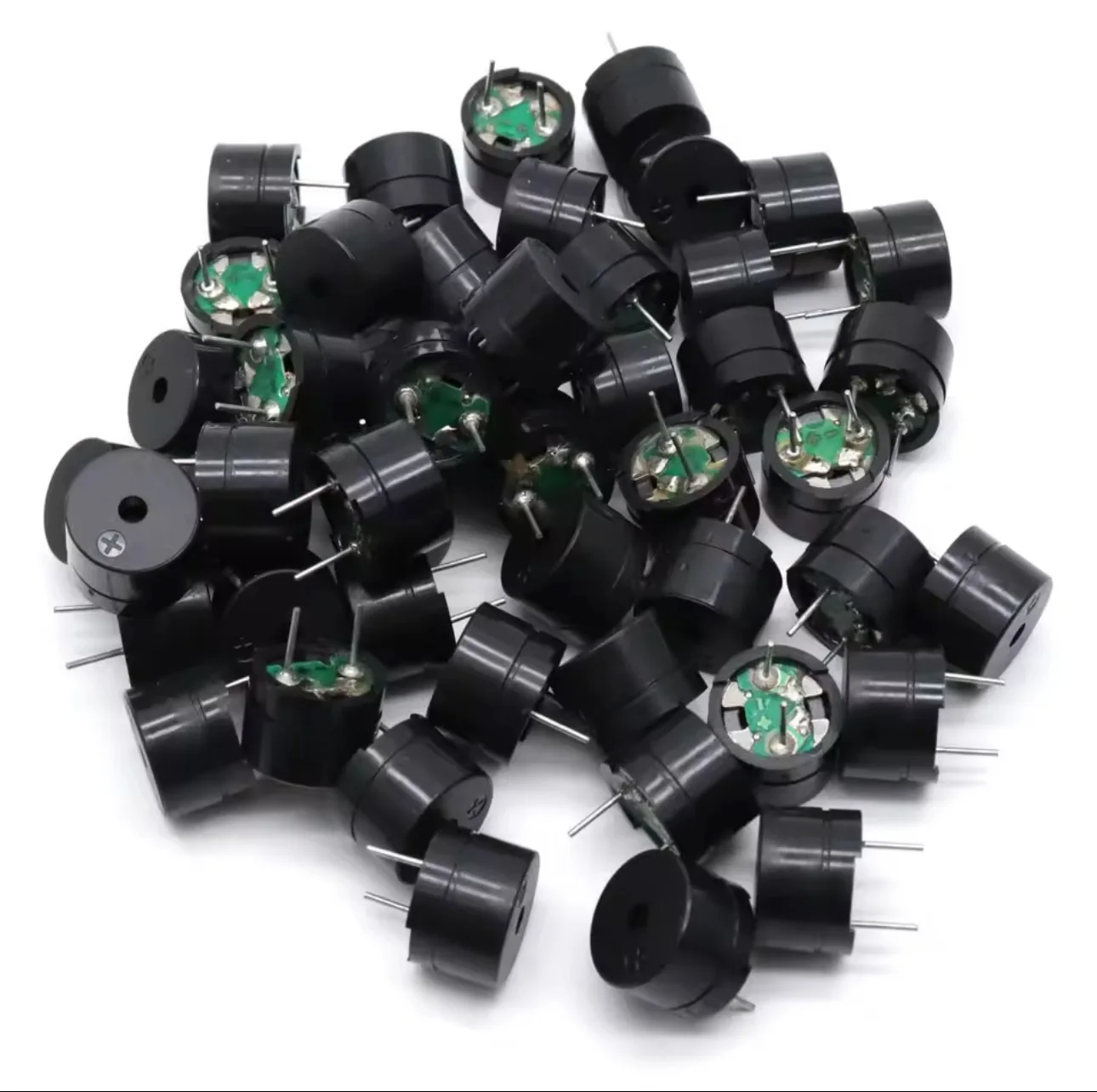 10PCS 12MM*8.5MM 12085 Passive Buzzer 42R Resistance 3V 5V 9V 12V in Common Use Mini Piezo Buzzers Kit, for Arduino