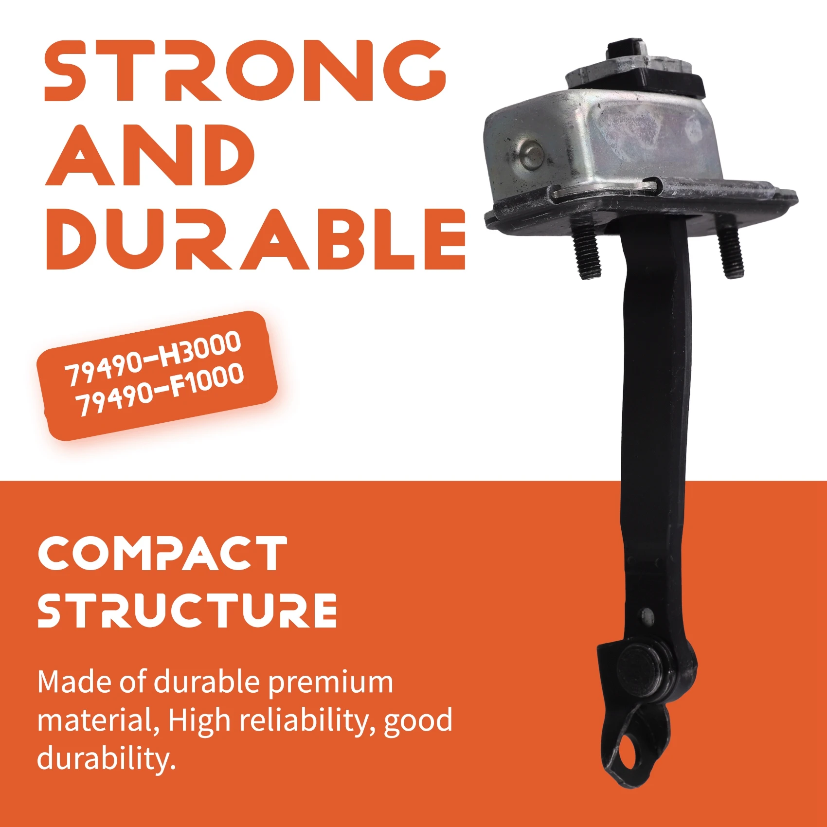 

A51K-Metal Door Hinge Stop Check Strap Limiter For Kia Sportage 2018-2021 Part Number 79490D9000 79490-D9000 Rear Right