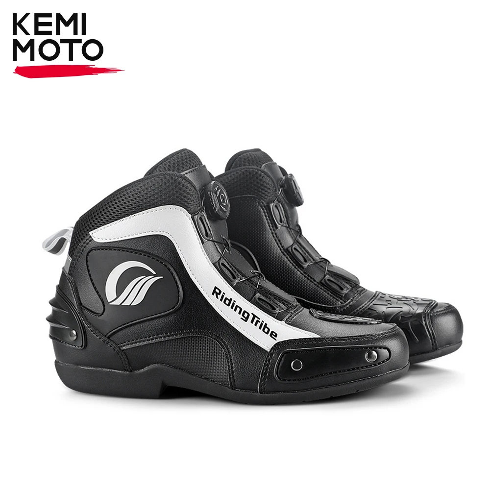 

Motorcycle Riding Boots Knob Lock System Racing Breathable Anti-fall Leisure Shoes Motocross Mountain Waterproof Four Seasons