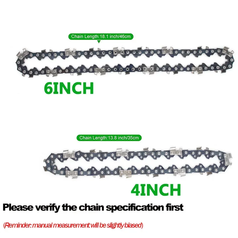 

4/6 Inch Chain and Guide Set for Mini Electric Saw Trimming High Quality Durable Chainsaw Accessories