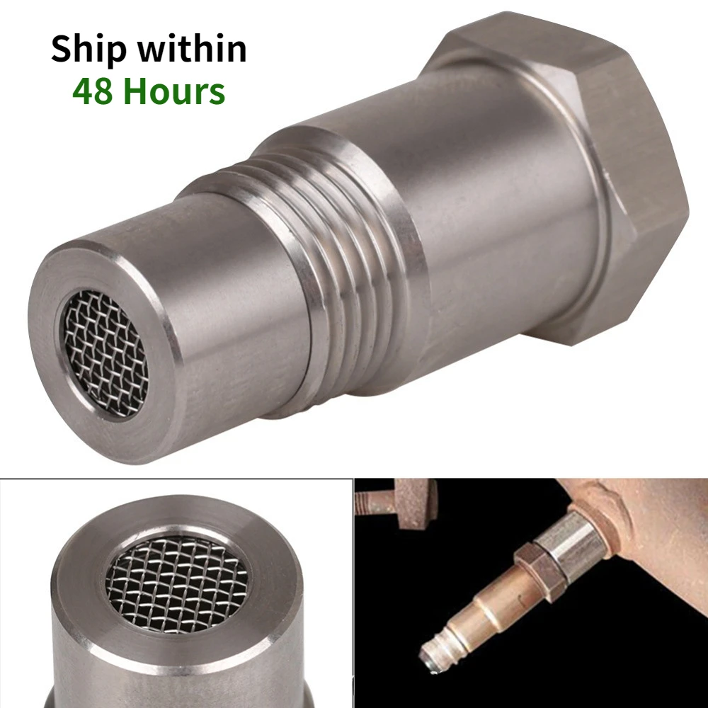 

Universal Extension Filter Oxygen O2 Sensor Connector Extender Spacer Internal Thread M18*1.5 Stainless Steel Adapter Auto Parts