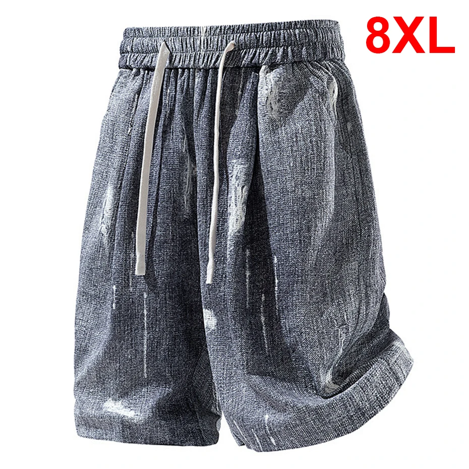 

8XL Plus Size Shorts Men Fashion Casual Summer Shorts Male Breathable Short Pants Big Size 8XL
