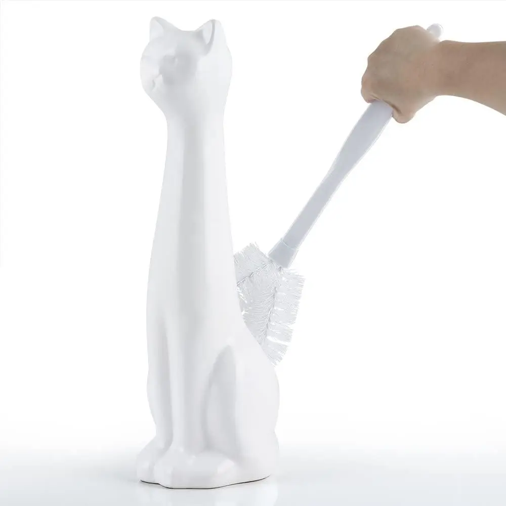 

Держатель для туалетной щетки и набор щеток White Cat, комплект из 2 предметов для уборки ванной комнаты