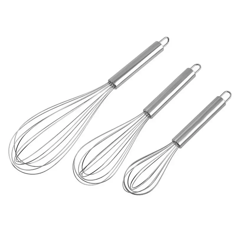 

Stainless Steel Balloon Wire Whisk Egg Whisk Premium Stainless Steel Manual Egg Beater Whisk Baking Kitchen Cooking Tool