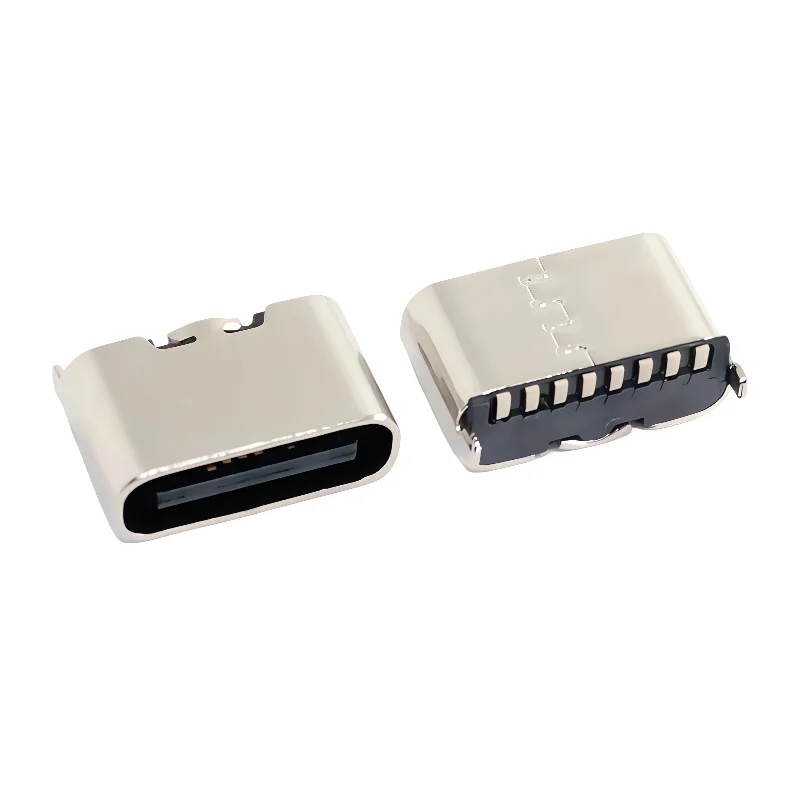 20pcs TYPE C 8 Pin Female Socket Connector SMT Vertical 180° Charging Port Plug Socket Power USB TYPE-C 8P H= 5.1/5.5/6.5/6.8MM