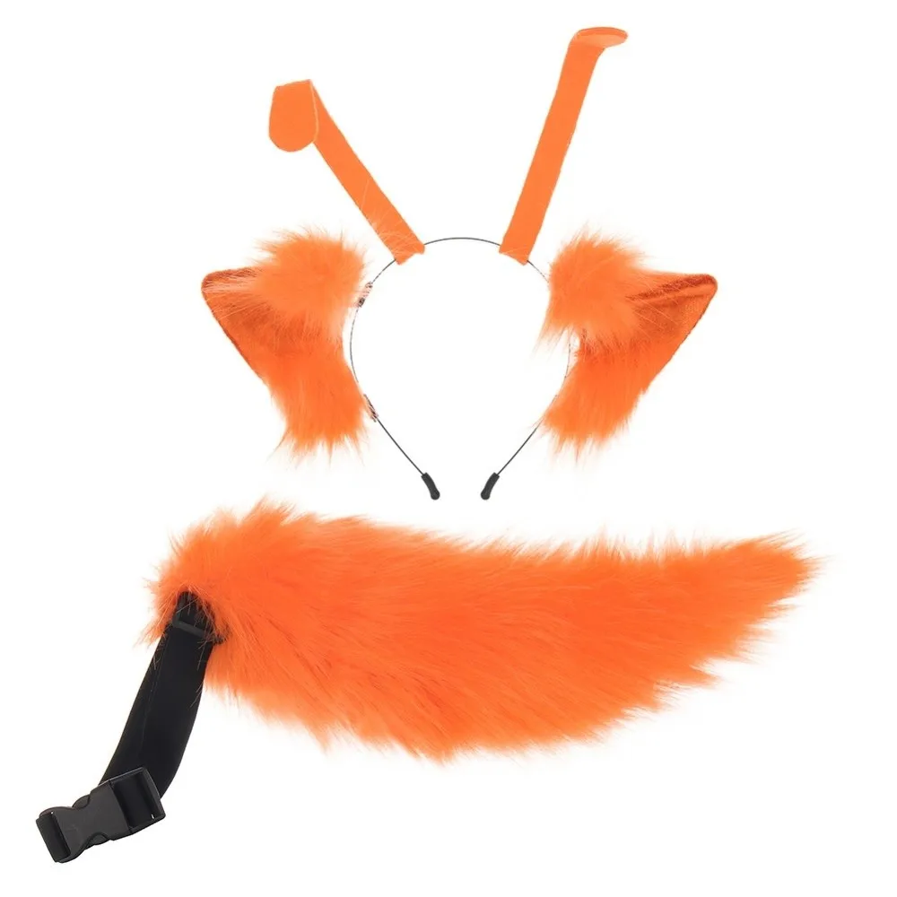 1 Pcs/set Handmade Kitten Ear Hair Hoop Pointed Ear Headdress Furry Cat Ears Headband Plush Soft Halloween Headbands Stage Show