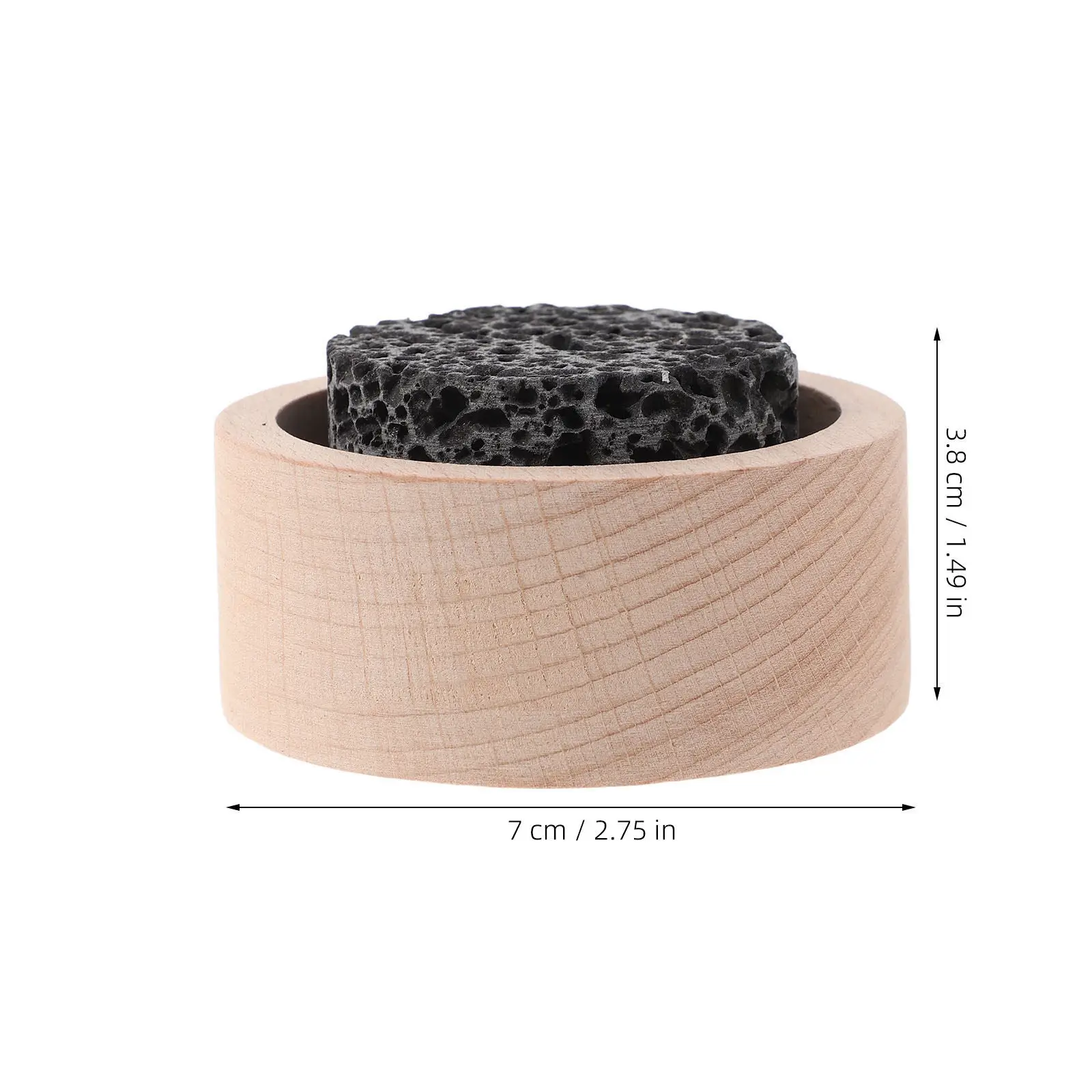 Passive Lava Rock Diffuser Wooden Base Essential Oil Stone Oil Diffuser for Yoga Office Diffusers for Home