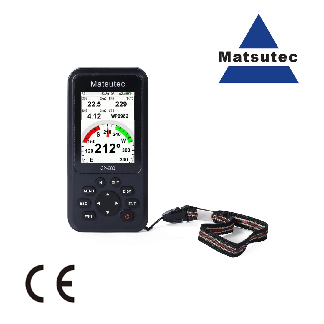 

Matsutec GP-280 Handheld GPS Navigator/Marine GPS Locator Handheld High-Sensitivity GPS Receiver/Various Voyage Screens