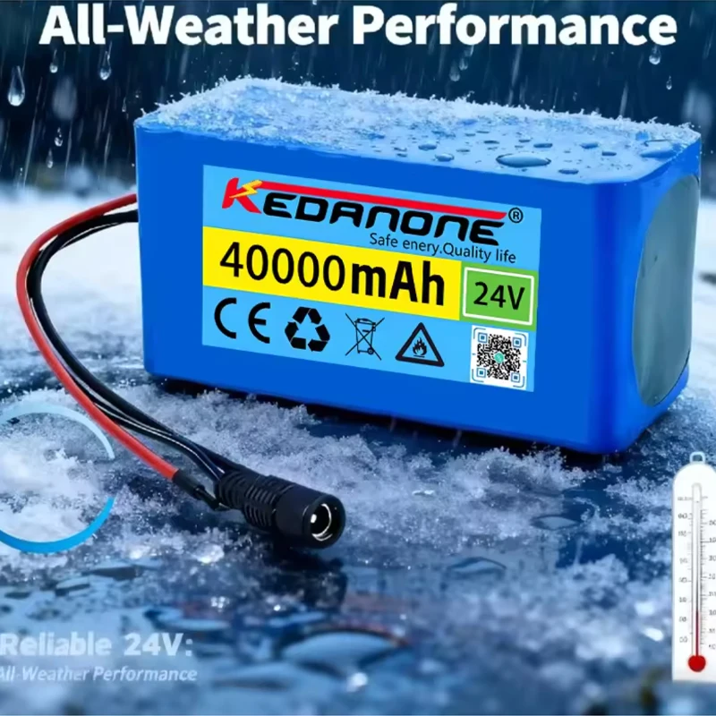 Batteria al litio professionale da 24 V e 40 Ah, modello 7S3P, con sistema di gestione della batteria (BMS), per utensili elettrici, sedie a rotelle elettriche, automodelli, garanzia di qualità.