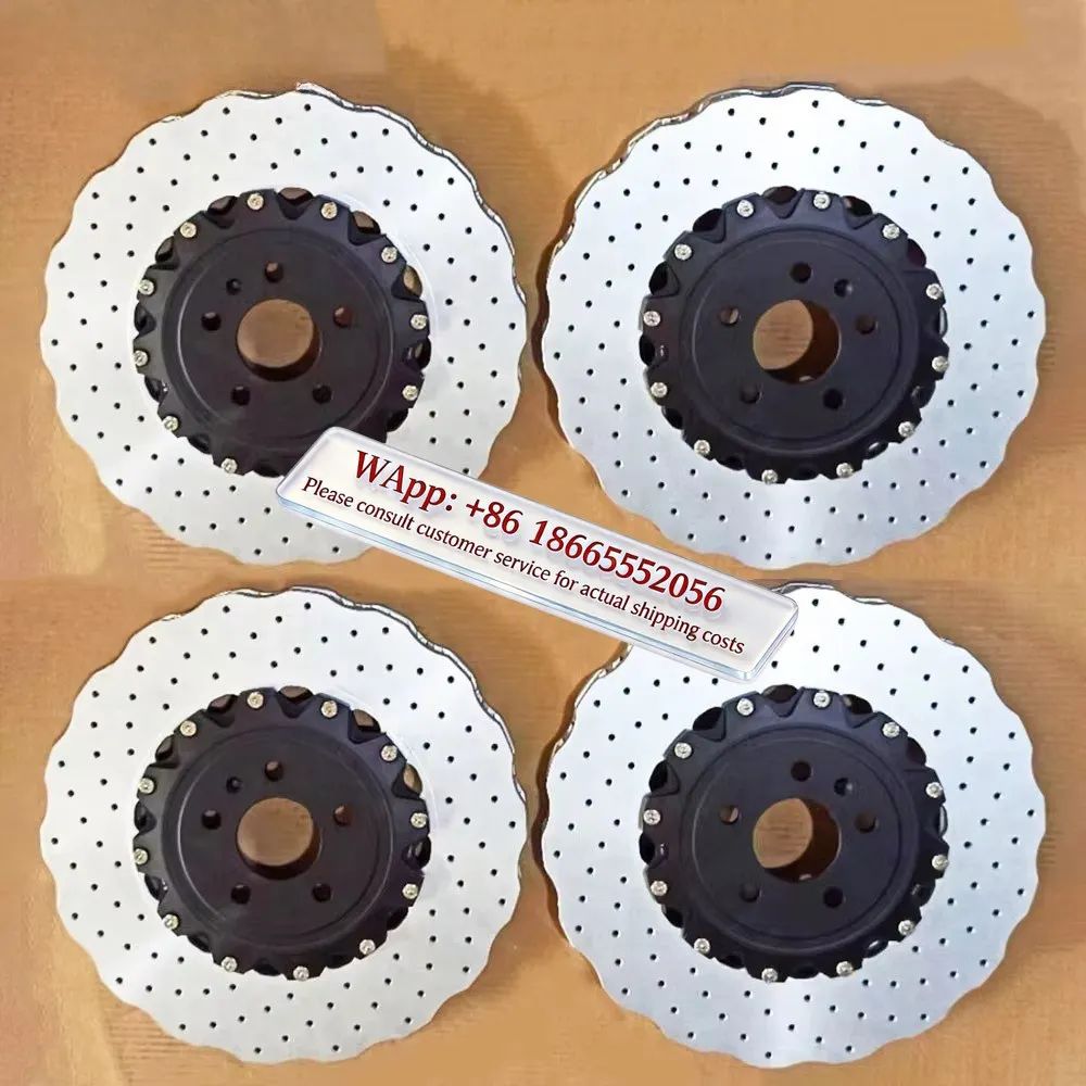 Hsingyik 400 MM 356 MM 390 MM Custom Design 2 Piece Wave Design Rotor Brake Disc for Au di S6 S7 S8 RS6 RS7