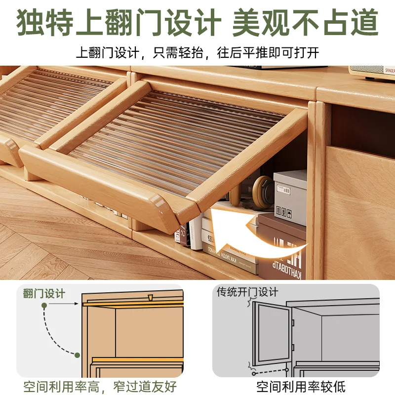Modular TV cabinet, living room home storage cabinet, integrated cabinet, floor-standing side