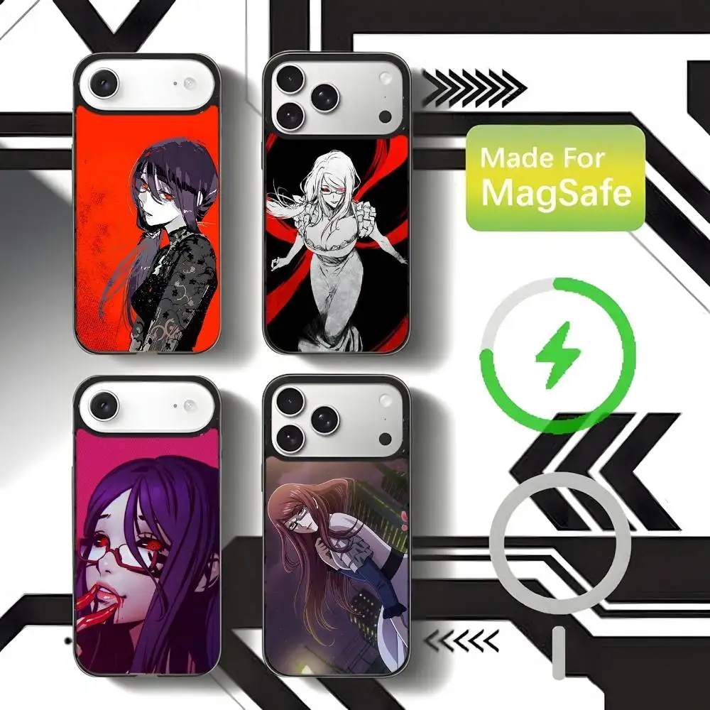 

Rize Tokyo Ghoul Phone Case For iPhone 17,16,15,14,13,12,11,Pro,Max,Plus,Mini,SE4,E Magnetic Magsafe Wireless Charging