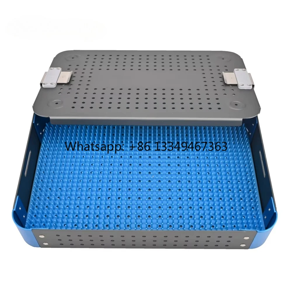 

Лидер продаж, алюминиевая коробка для микрохирургии 300*200*50 мм с силиконовой накладкой