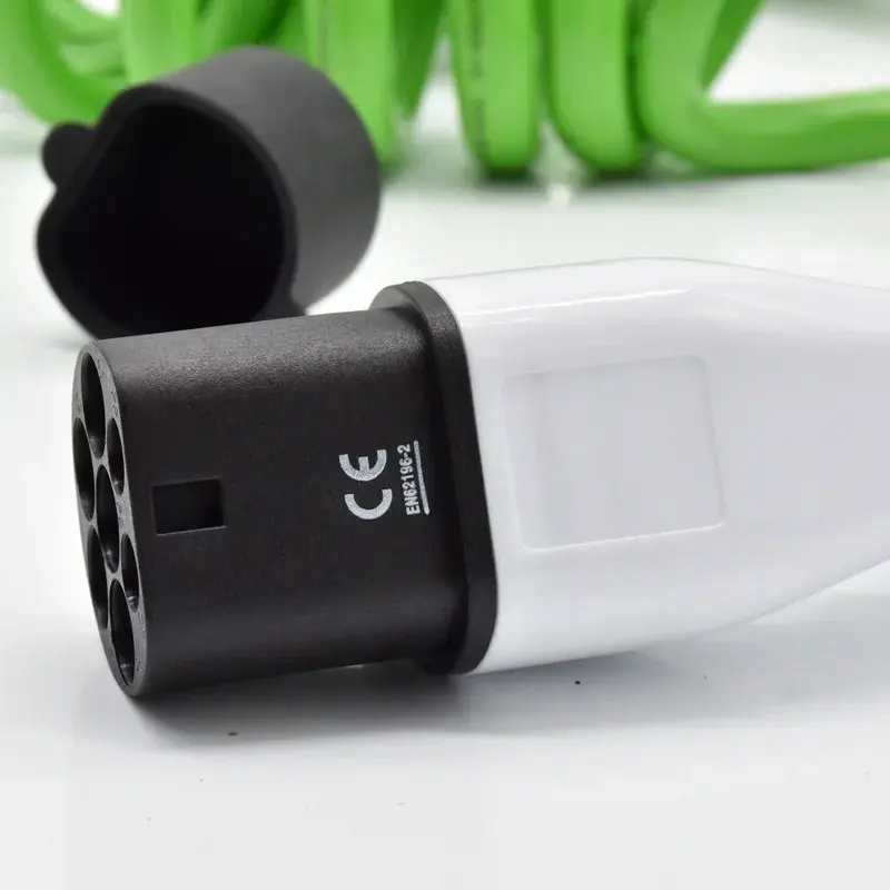 Cabo espiral Green Spring, tipo 2, plugue EV rápido, 5m, 621962