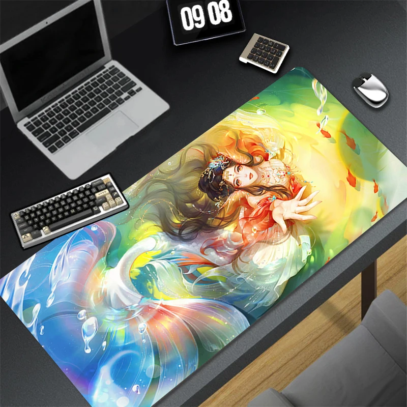 Pattern Game Mousepad Pad Rubber Mouse Mat Desk Gaming Non Slip Table Mat PC Gamer Cabinet Infinity Nikki Mousepad Keyboard Pad