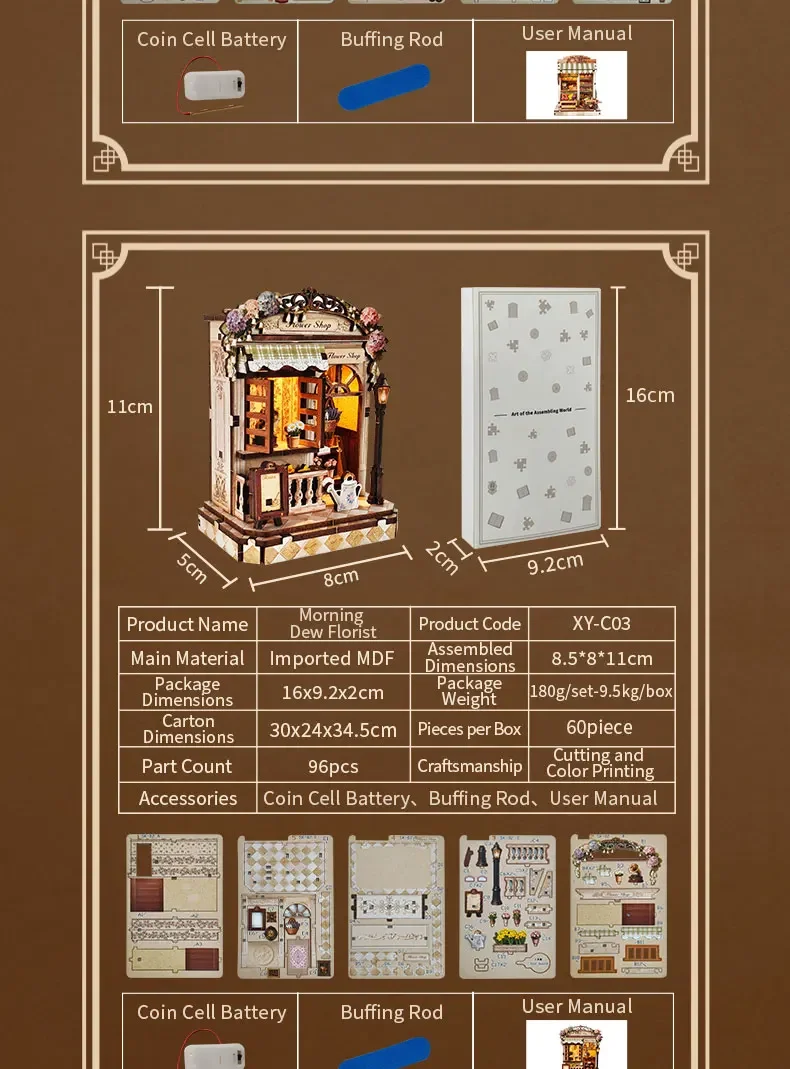 DIY Holz-Miniatur Japanische Taverne mit Beleuchtung als Geburtstagsgeschenk für Freunde, Heimdekoration und Bastelarbeiten – Detail 16