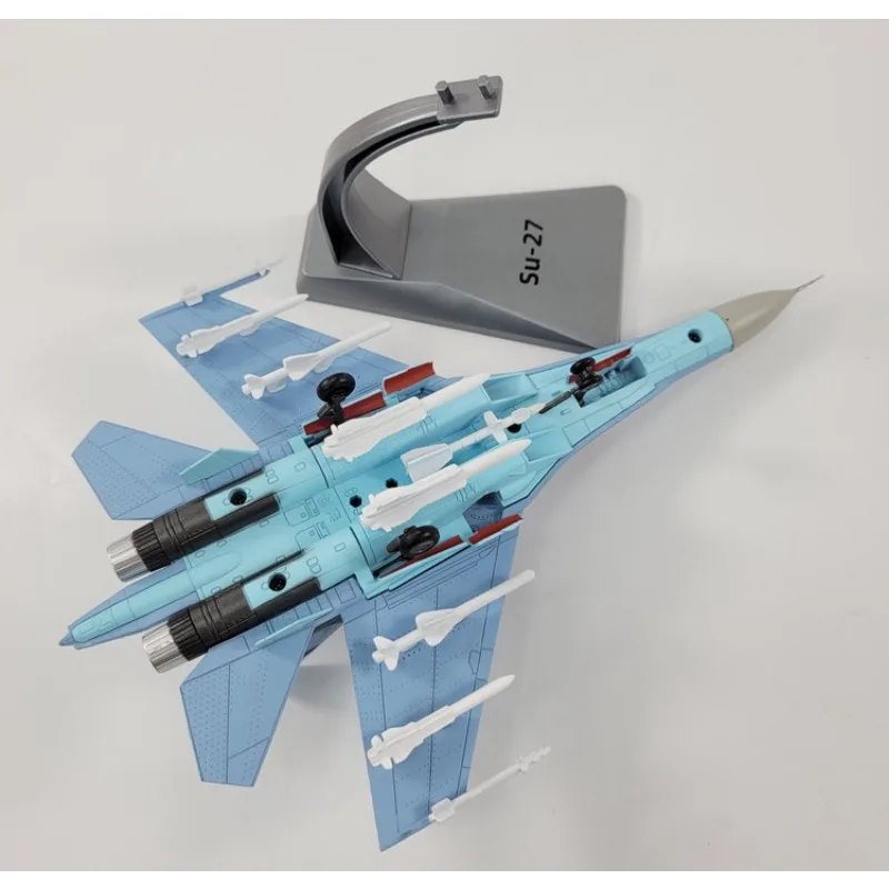 Juguete de simulación de aleación para niños, modelo de avión de Su-27,Su-30,Su-35, colección de exhibición, kawaii, caja de regalo divertida, 1:100