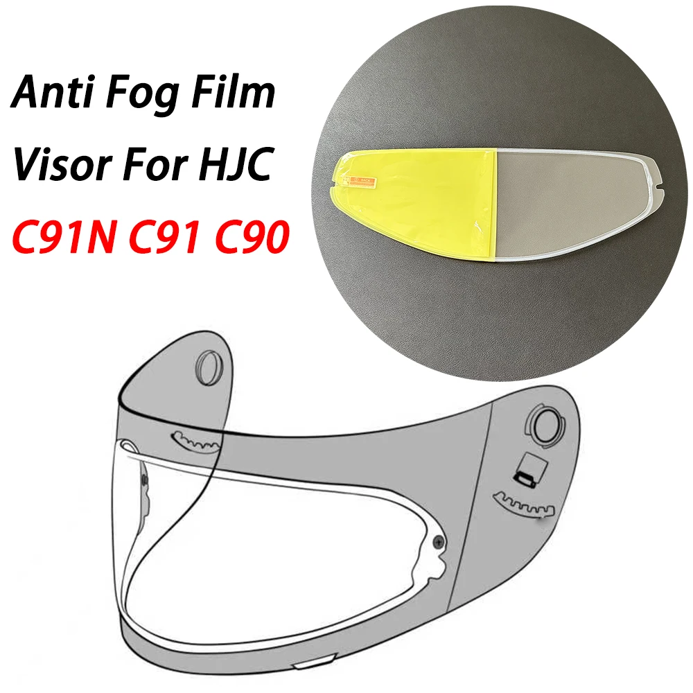 Visor Film Anti Fog Motorcycle Helmet for HJC C91N C91 C90 Moto Helmet Accessories Antifog Lens Film