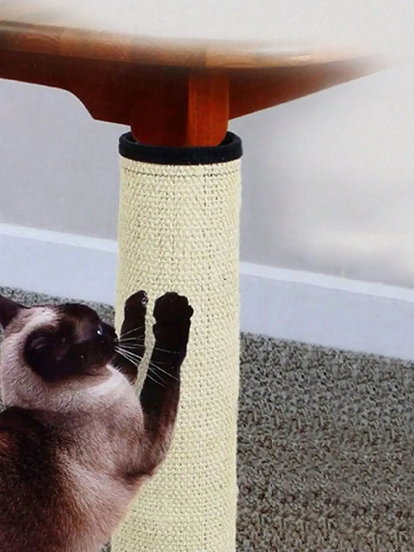 1pc Cat Scraper Pad Sisal Cat Training Scratch Pad Table Leg Scratcher Furniture Protection Mat Sofa Protector Scratch Carpet