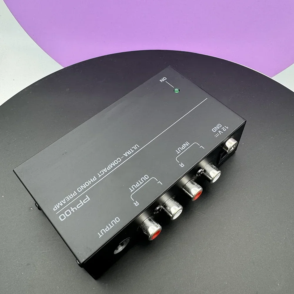 Preamplificatore Phono ultracompatto con supporto RCA da 1/4 di pollice Interfacce TRS Preamplificatore Phono Preamplificatore PP400