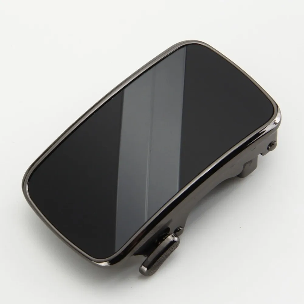 سبيكة واسعة حزام مشبك 3.5 سنتيمتر الملمس الرجال سبيكة حزام مشبك استبدال الملحقات دائم حزام التلقائي أبازيم حلية #1