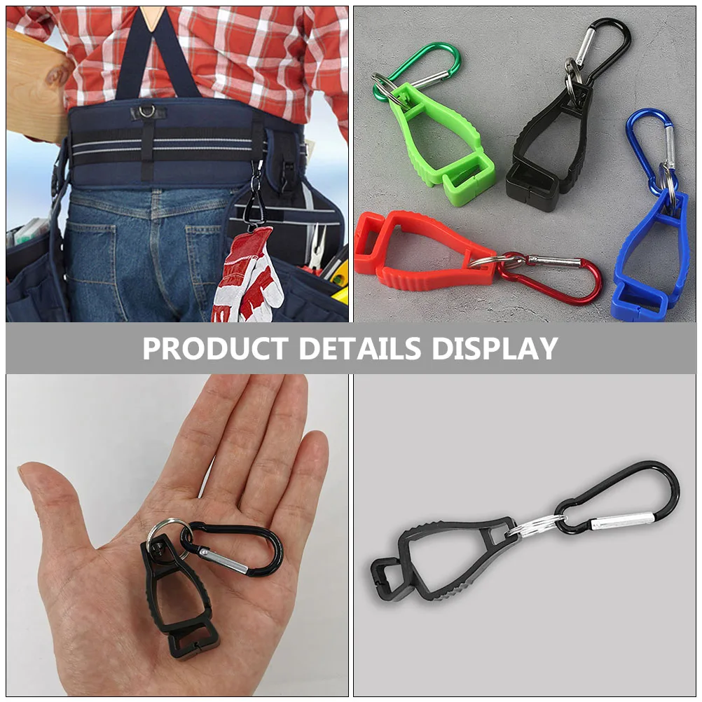 

2pcs Belt Clip Outdoor Work Towel Hanger Hooks Aluminum Alloy Strap Glove Clips MultiFunction Hook For Hiking Camping