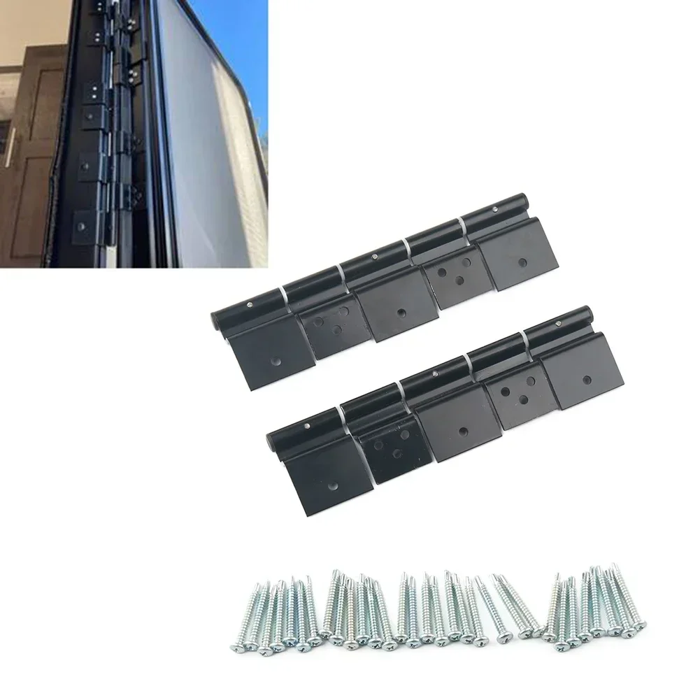 RV Door Hinge Set Aluminum Alloy Hinges For Fifth Wheel Travel Trailer And For MOTORHOME Doors RV Door Hinge Set Door Hardware