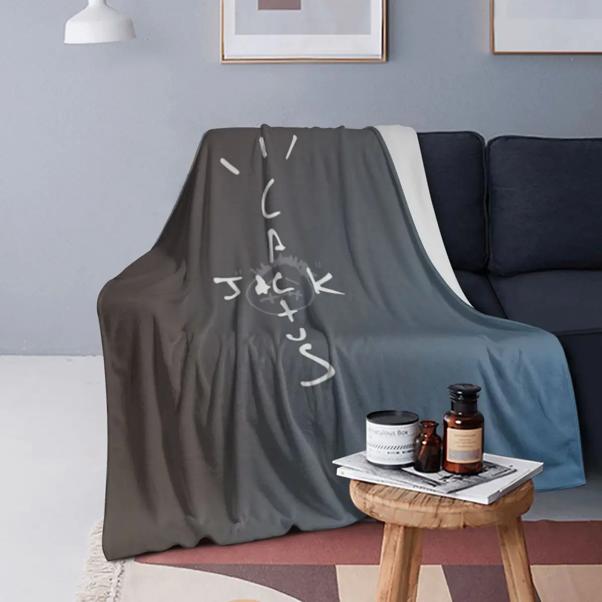 

Cactus Jack Logo Blankets Soft Warm Flannel Throw Blanket Bedspread for Bed Living room Picnic Travel Home Couch