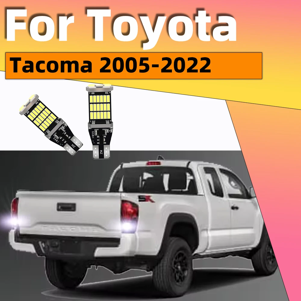 2Pcs LED Backup Reversing Light Bulbs Canbus For Toyota Tacoma 2005-2011 2012 2013 2014 2015 2016 2017 2018 2019 2020 2021 2022